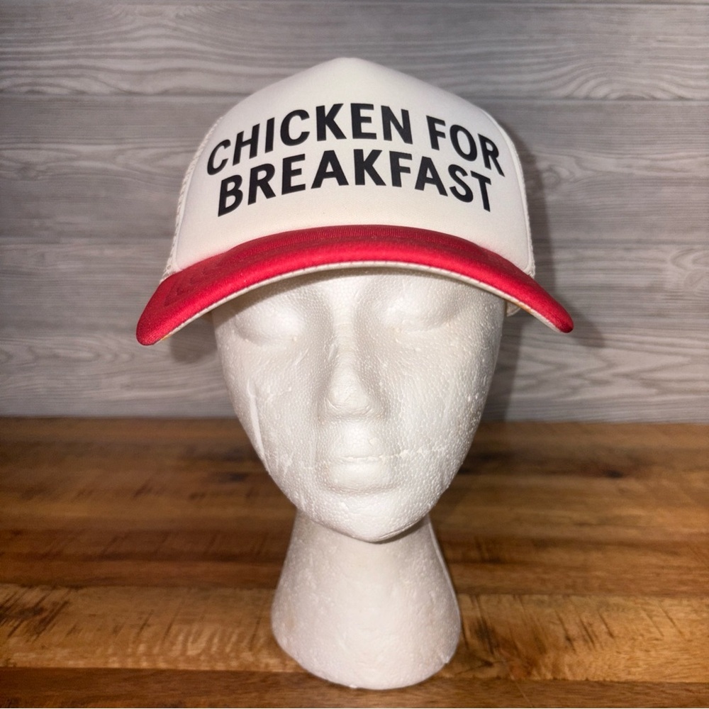 Authentic CHICK-FIL-A "Chicken For Breakfast" Snapback Foam Cap - NWT